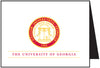 UGA Graduation INVITATION - Red & Gold Foil on Soft Ivory with Soft Ivory Envelopes