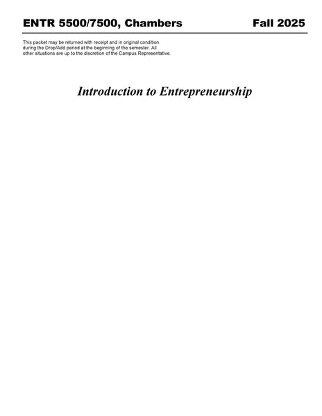 ENTR 5500/7500, Chambers (Digital Only)