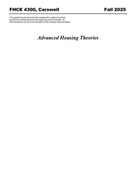 FHCE 4300, Carswell (Digital Only)