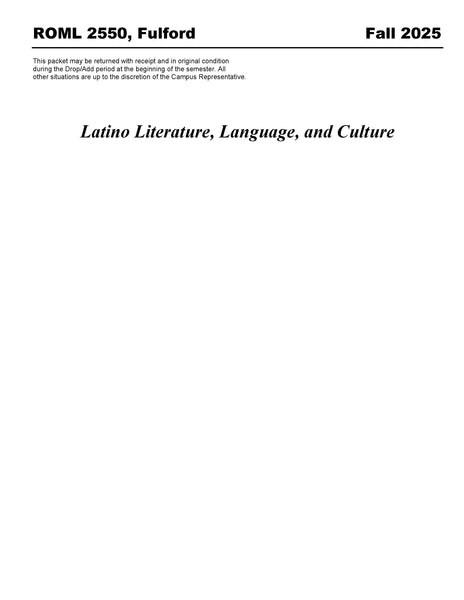 ROML 2550, Fulford (Hard Copy)
