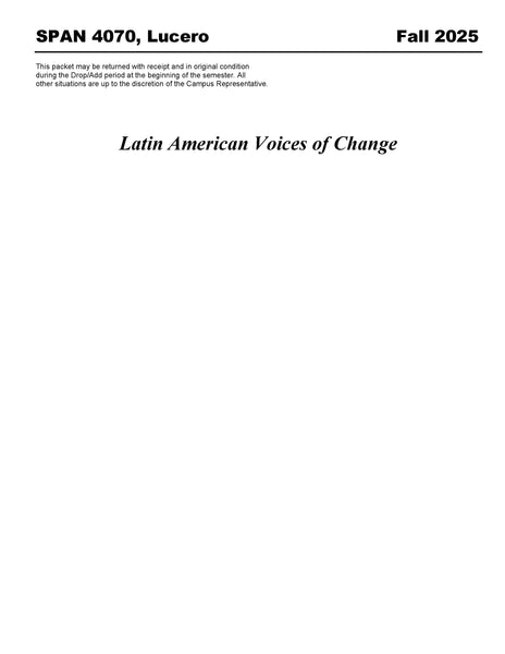 SPAN 4070, Lucero (Hard Copy)