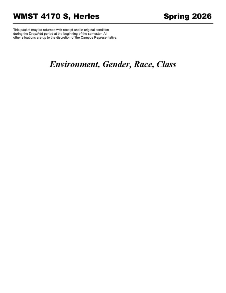 WMST 4170 S, Herles (Hard Copy)