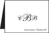 Thank You/Note Card - Monogram